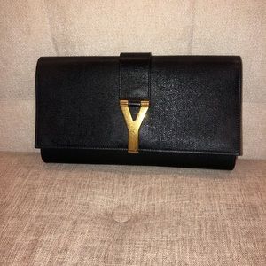 Yves Saint Laurent Black Clutch Purse